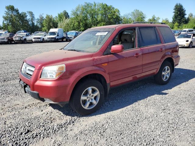 HONDA PILOT EX 2006 red  gas 2HKYF18516H506701 photo #1