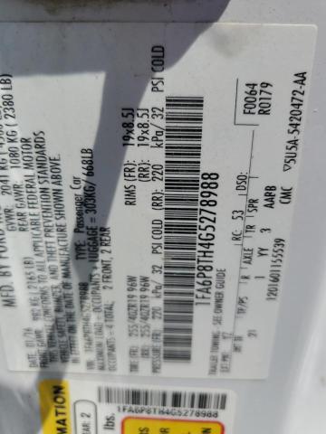 1FA6P8TH4G5278988 2016 FORD ALL Models