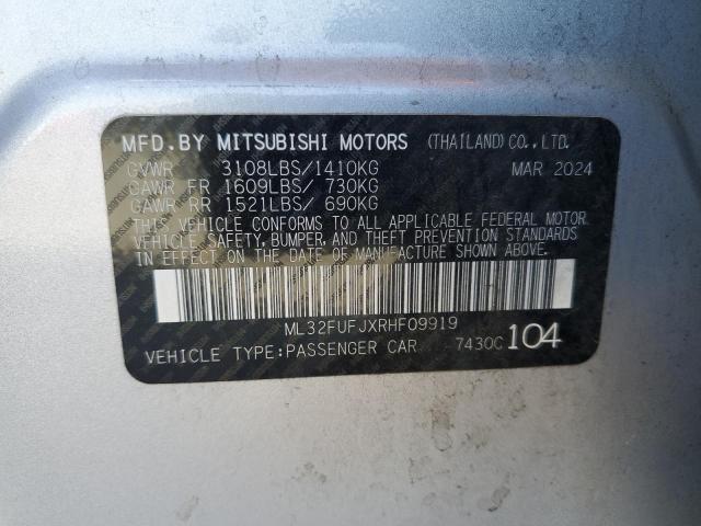 2024 MITSUBISHI MIRAGE G4 ML32FUFJXRHF09919