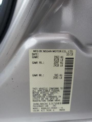 2019 NISSAN ALTIMA S 1N4BL4BV2KC137089