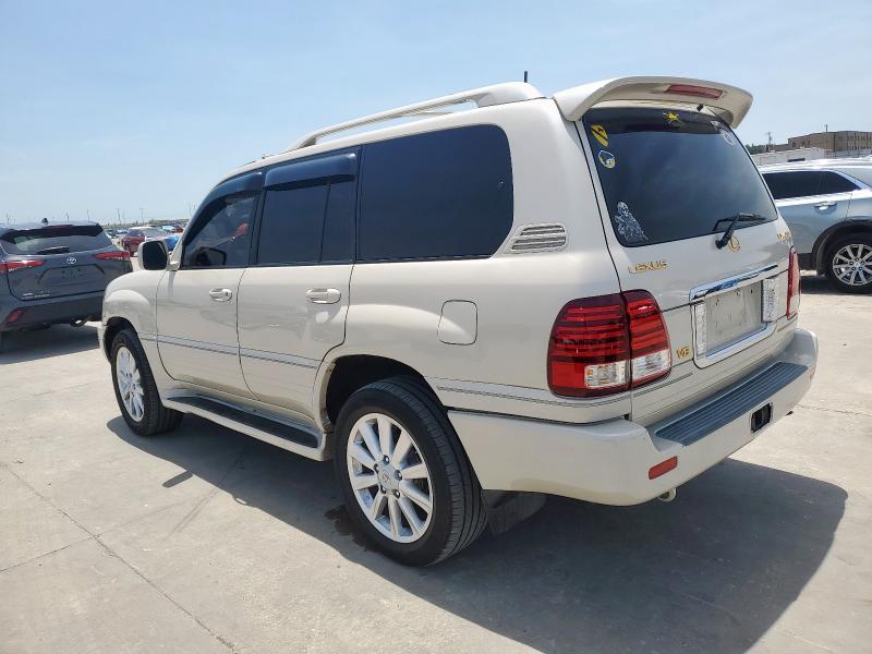 LEXUS LX 470 2004 beige 4dr spor gas JTJHT00W143537038 photo #3