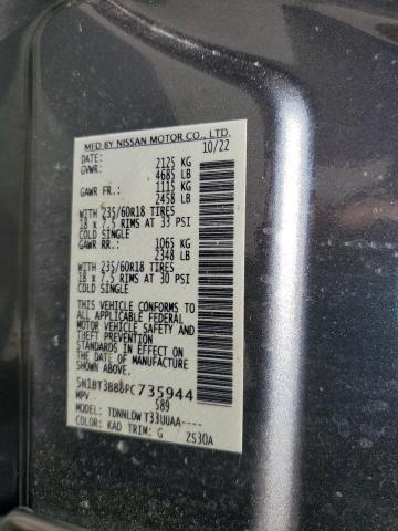2023 NISSAN ROGUE SV 5N1BT3BB8PC735944