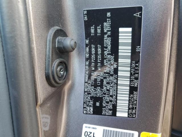 2016 TOYOTA SIENNA XLE - 5TDYK3DC0GS738732