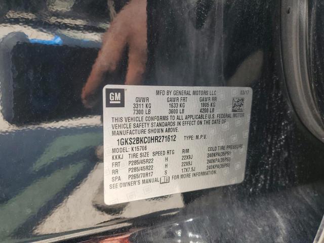2017 GMC YUKON SLT 1GKS2BKC0HR271612