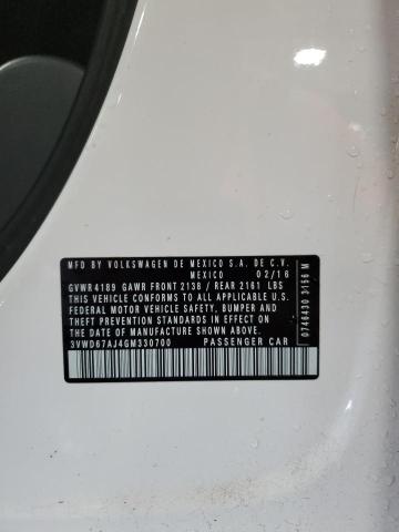 2016 VOLKSWAGEN JETTA SE 3VWD67AJ4GM330700