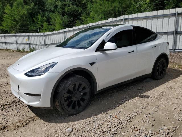 TESLA MODEL Y 2022 white  electric 7SAYGDEE0NF447238 photo #1
