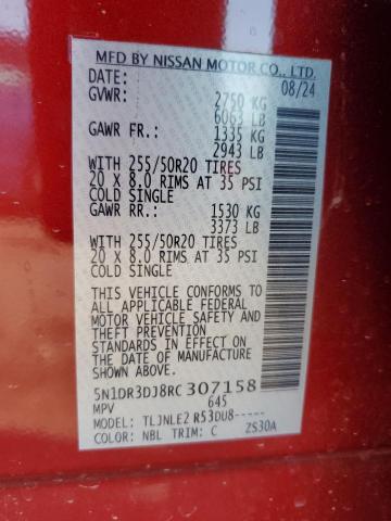 2024 NISSAN PATHFINDER 5N1DR3DJ8RC307158