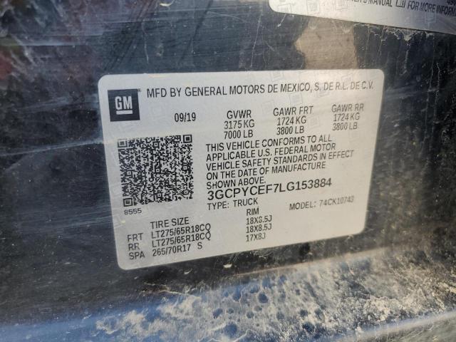 3GCPYCEF7LG153884 2020 CHEVROLET ALL Models
