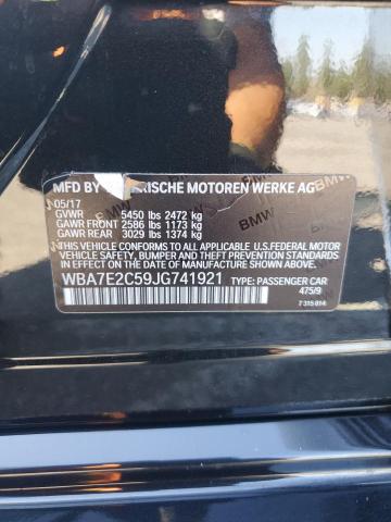 2018 BMW 740 I WBA7E2C59JG741921