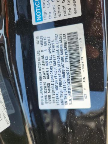 2015 HONDA CR-Z JHMZF1D42FS002711