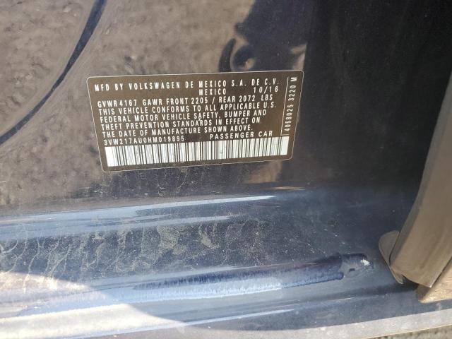 2017 VOLKSWAGEN GOLF S 3VW217AU0HM019895