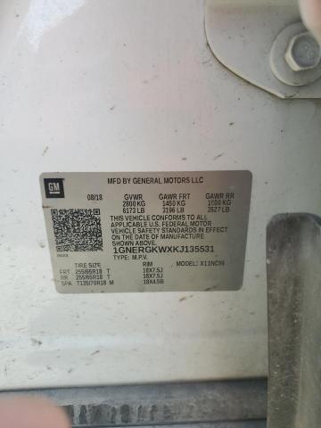 2019 CHEVROLET TRAVERSE L 1GNERGKWXKJ135531