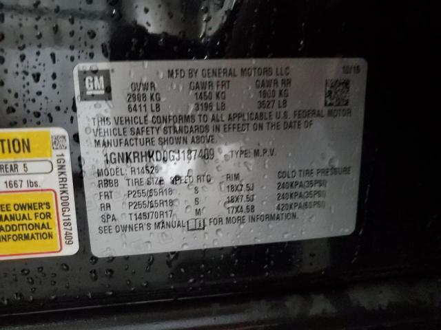 2016 CHEVROLET TRAVERSE L 1GNKRHKD0GJ187409