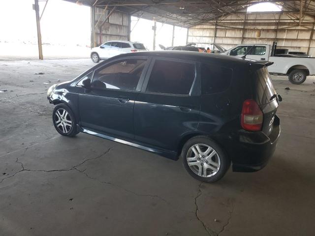 HONDA FIT S 2007 black  gas JHMGD38607S028312 photo #3