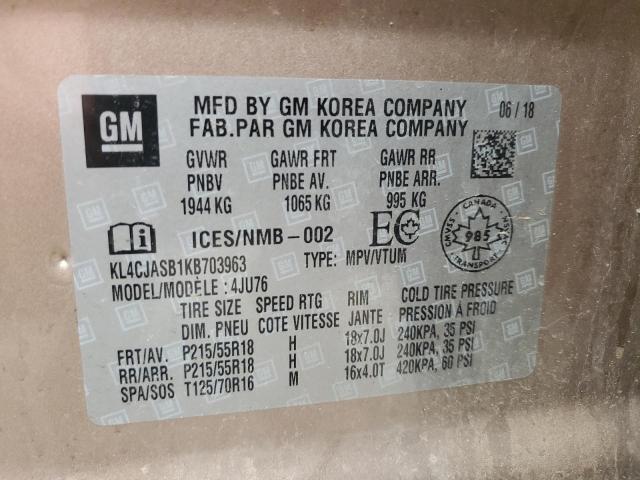 2019 BUICK ENCORE PRE - KL4CJASB1KB703963