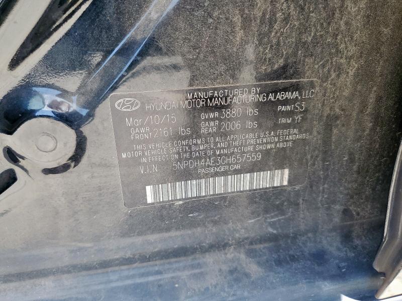 2016 HYUNDAI ELANTRA SE - 5NPDH4AE3GH657559