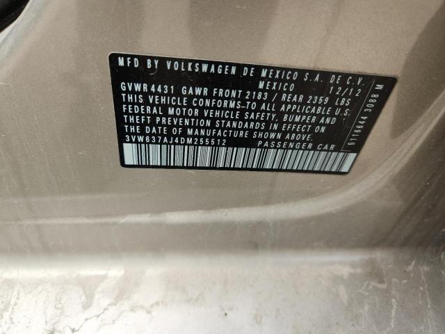 2013 VOLKSWAGEN JETTA HYBR - 3VW637AJ4DM255512
