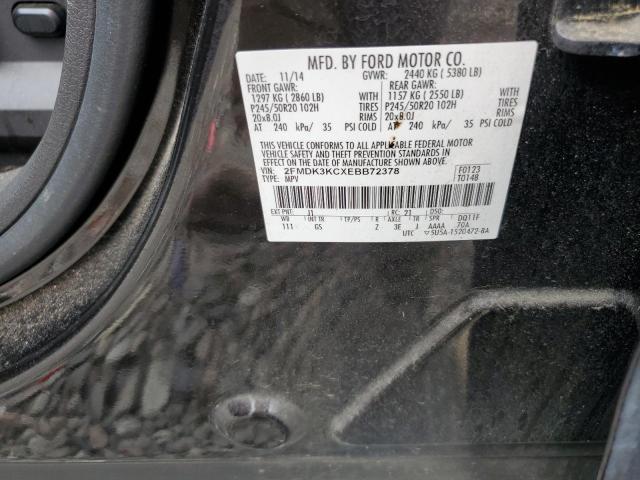 2014 FORD EDGE LIMIT - 2FMDK3KCXEBB72378