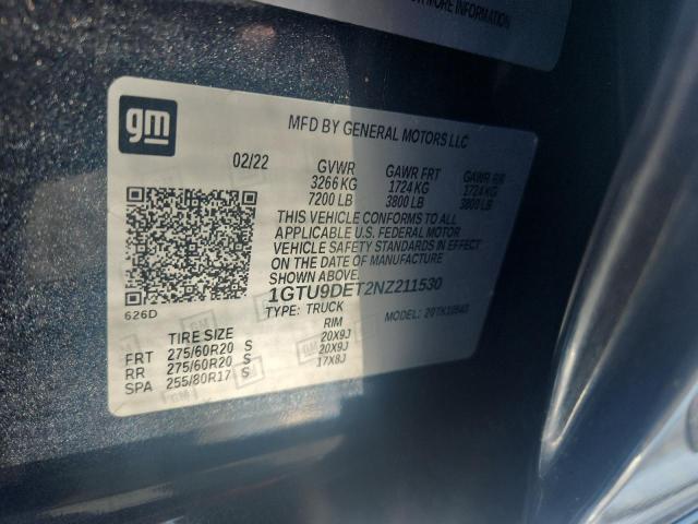 2022 GMC SIERRA LIM 1GTU9DET2NZ211530