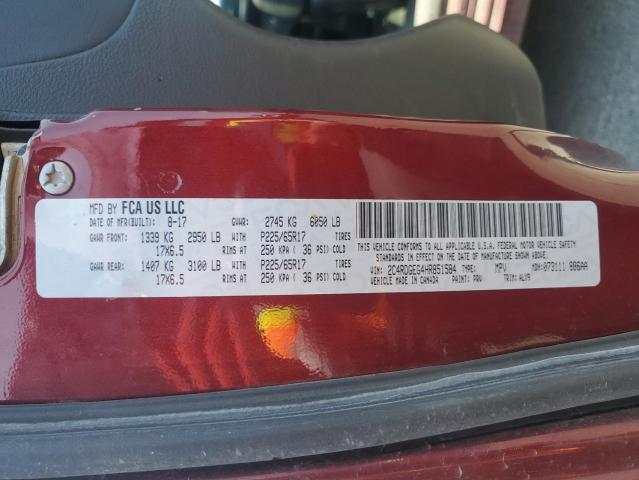 2017 DODGE GRAND CARA - 2C4RDGEG4HR851584