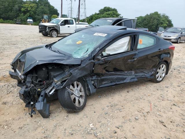 HYUNDAI ELANTRA GL 2013 black  gas KMHDH4AEXDU600160 photo #1