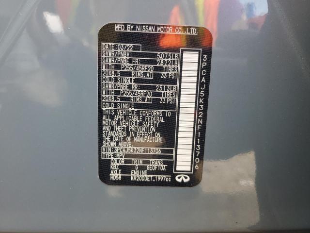 2022 INFINITI QX55 ESSEN 3PCAJ5K32NF113706