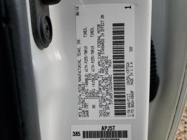2016 TOYOTA TUNDRA DOU 5TFUW5F1XGX564883