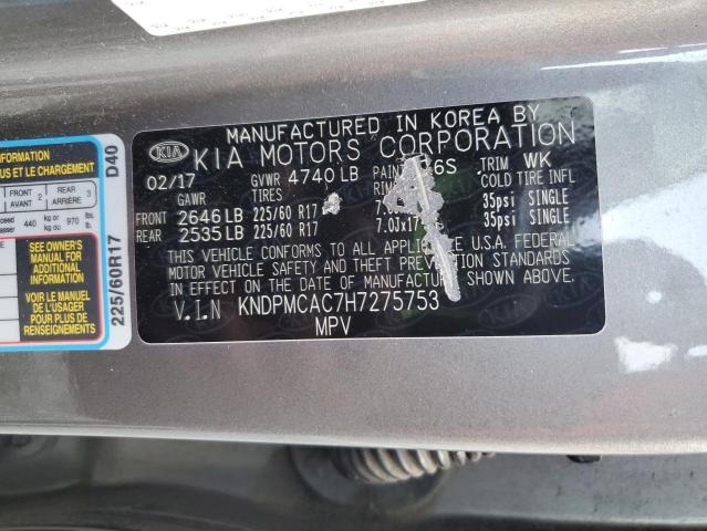 2017 KIA SPORTAGE LX - KNDPMCAC7H7275753