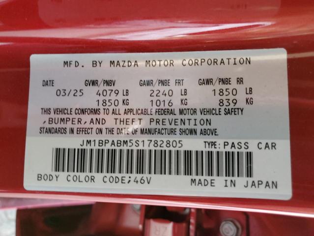 2025 MAZDA 3 SELECT S JM1BPABM5S1782805
