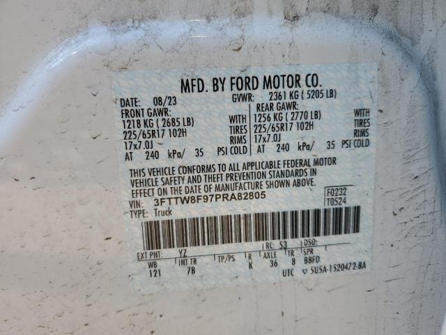 2023 FORD MAVERICK XL 3FTTW8F97PRA82805