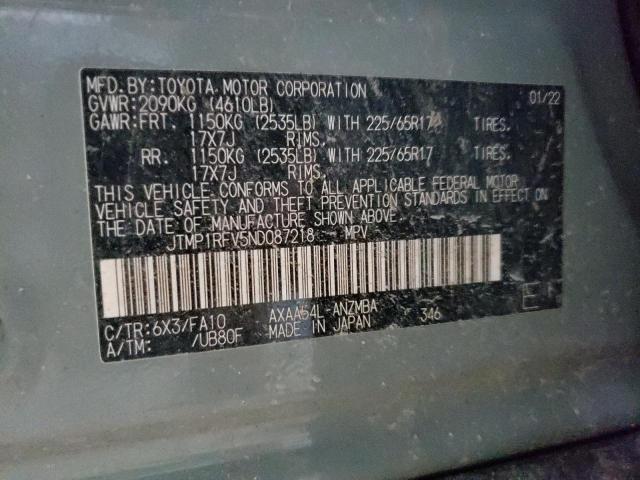 2022 TOYOTA RAV4 XLE #3303974686