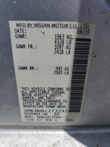 2020 NISSAN ALITMA 1N4BL4BV8LC273292