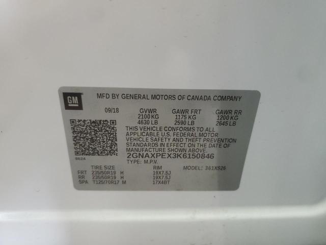 2019 CHEVROLET EQUINOX PR 2GNAXPEX3K6150846