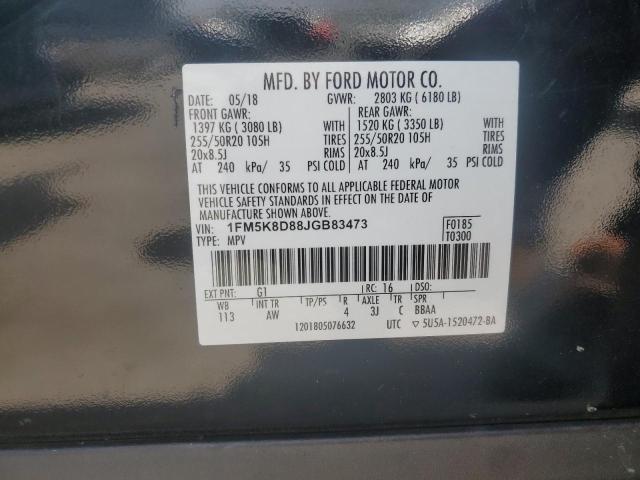 2018 FORD EXPLORER X - 1FM5K8D88JGB83473
