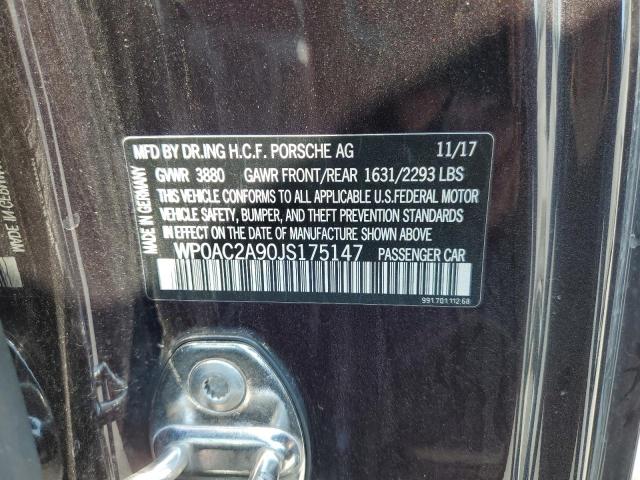2018 PORSCHE 911 GT3 - WP0AC2A90JS175147