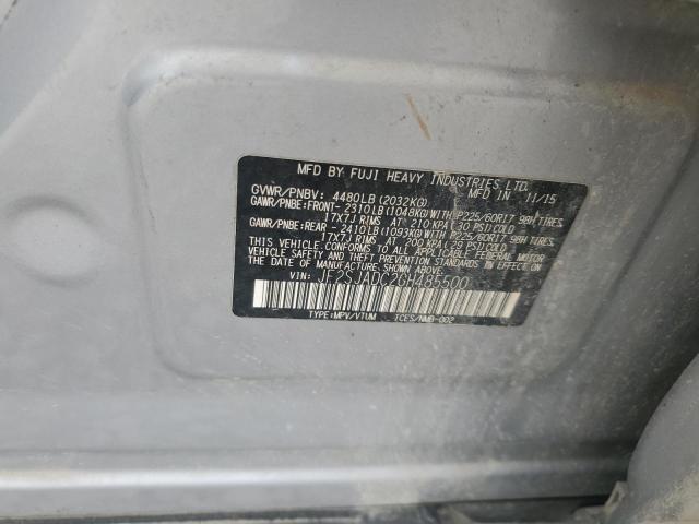 2016 SUBARU FORESTER 2 - JF2SJADC2GH485500