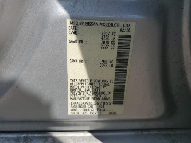 2016 NISSAN ALTIMA 2.5 - 1N4AL3AP2GC167855