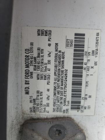 2016 FORD TRANSIT CO NM0LE7E75G1242832