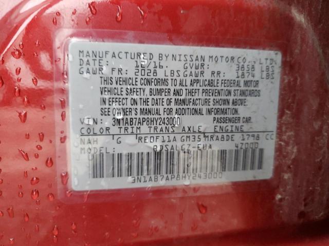 2017 NISSAN SENTRA S - 3N1AB7AP8HY243000