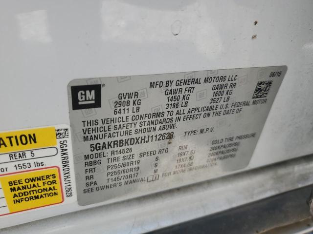 2017 BUICK ENCLAVE 5GAKRBKDXHJ112628