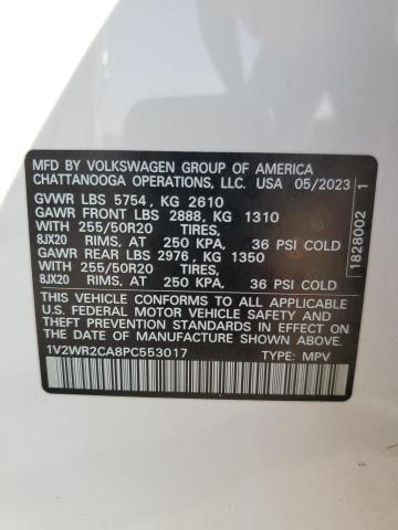 2023 VOLKSWAGEN ATLAS SE 1V2WR2CA8PC553017