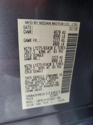 2018 NISSAN TITAN XD SL 1N6BA1F46JN521022