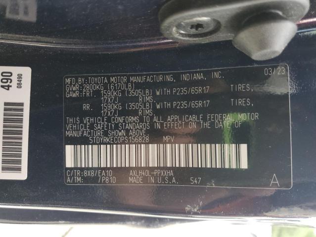 2023 TOYOTA SIENNA XLE 5TDYRKEC0PS156828