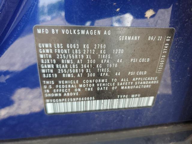 2022 VOLKSWAGEN ID.4 PRO S WVGGNPE25NP040605
