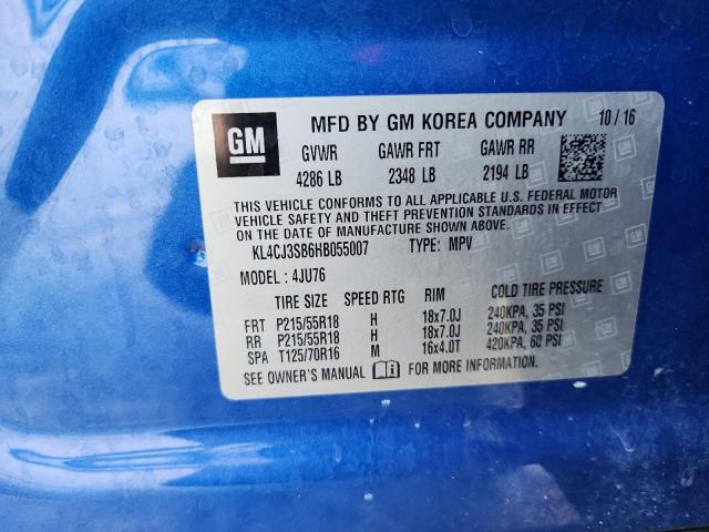 2017 BUICK ENCORE KL4CJ3SB6HB055007