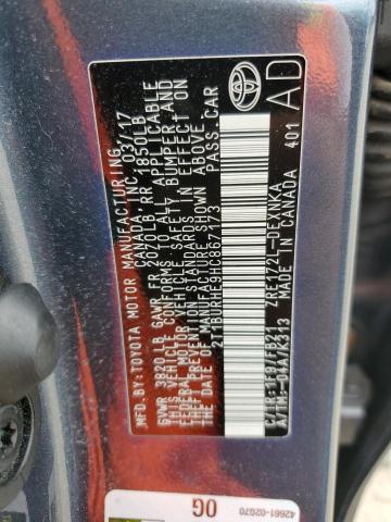 2017 TOYOTA COROLLA L - 2T1BURHE9HC867173