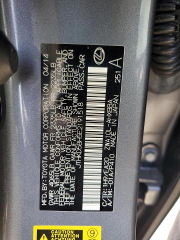 2014 LEXUS CT 200 - JTHKD5BH5E2191518