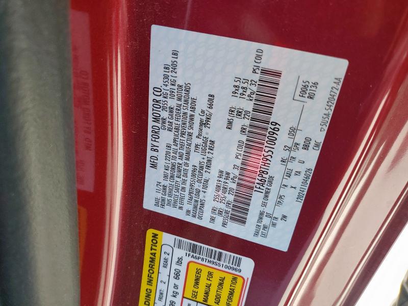 2025 FORD MUSTANG 1FA6P8TH9S5100969