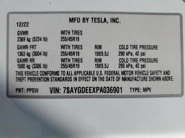 2023 TESLA MODEL Y - 7SAYGDEEXPA036901