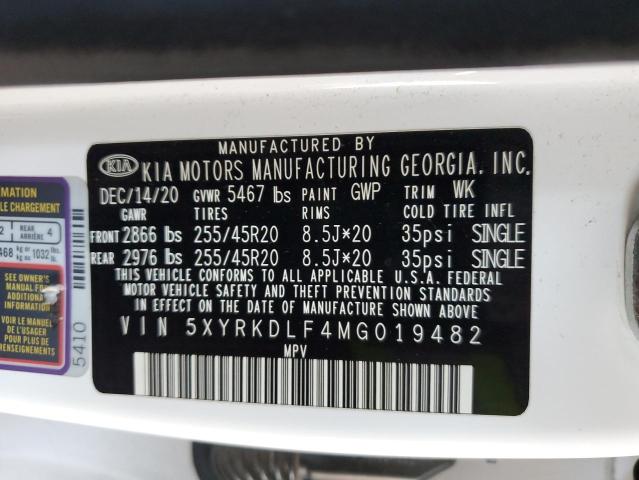 2021 KIA SORENTO SX - 5XYRKDLF4MG019482